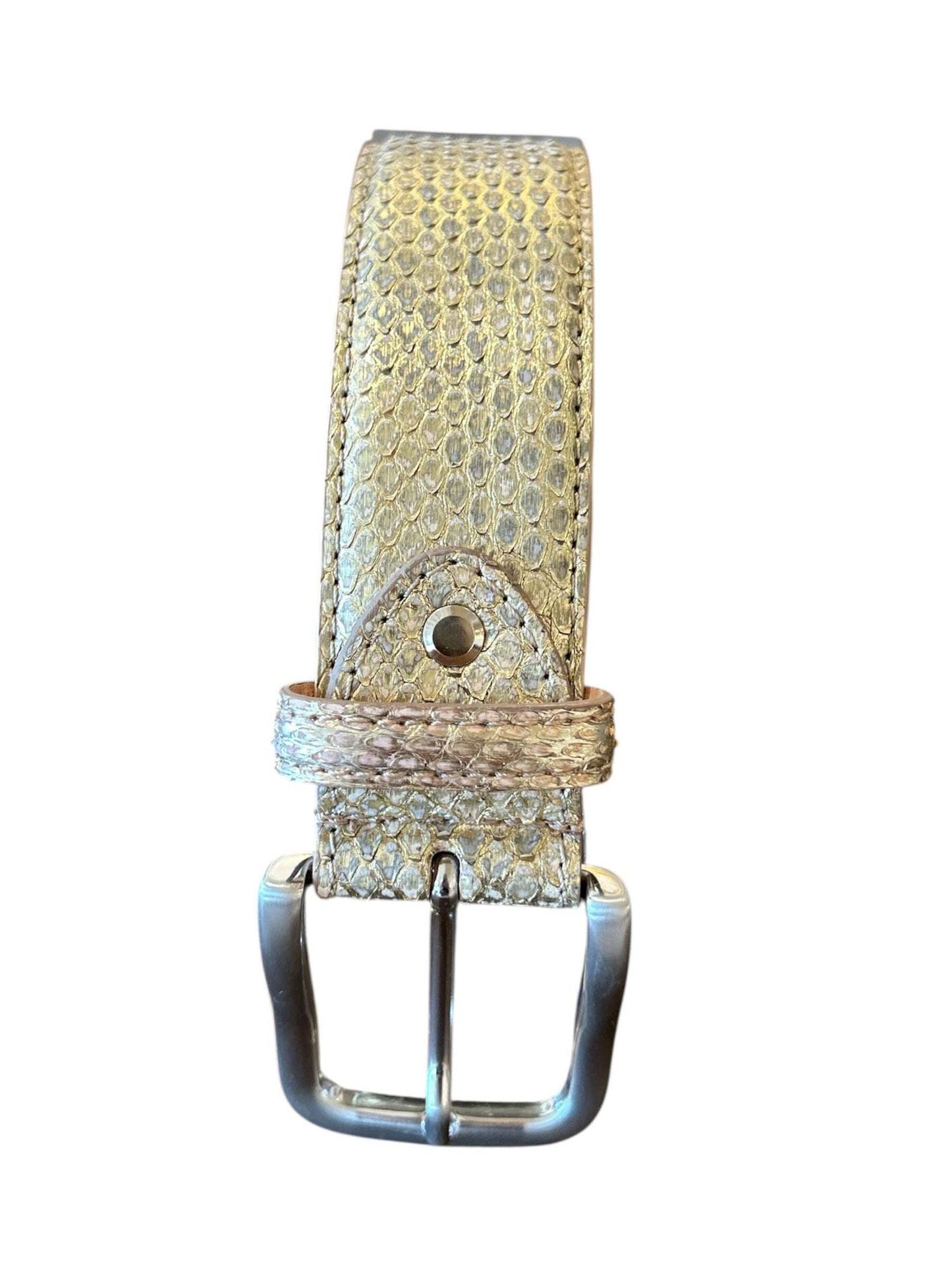 Metallic Gold Belt Python AQUALTA