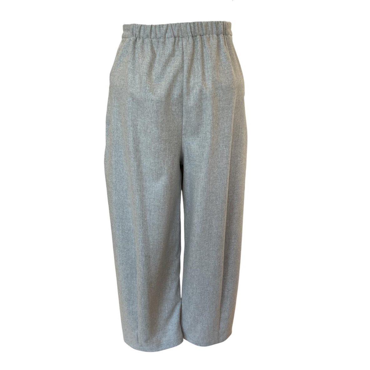 Back picture of Barrel Cut Pants Cream Neirami for women sold at Aqualta