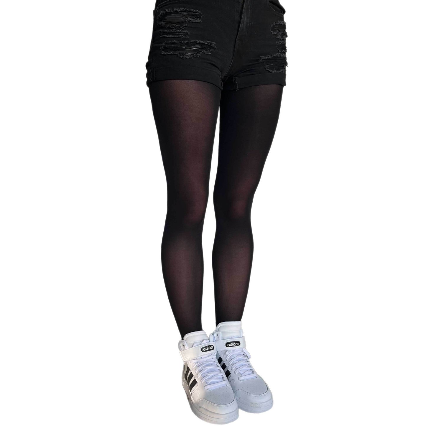 Black Opaque Tights - AQUALTA