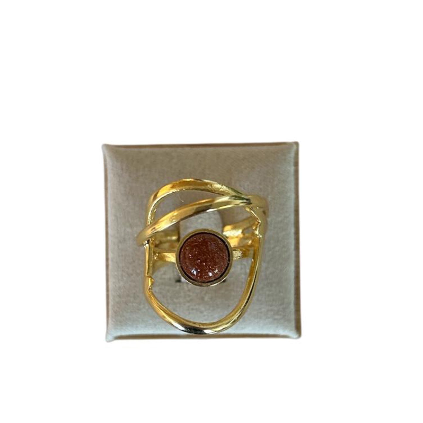 Bronze Jade swirl shape Ring Peggy Goodman sold at Aqualta