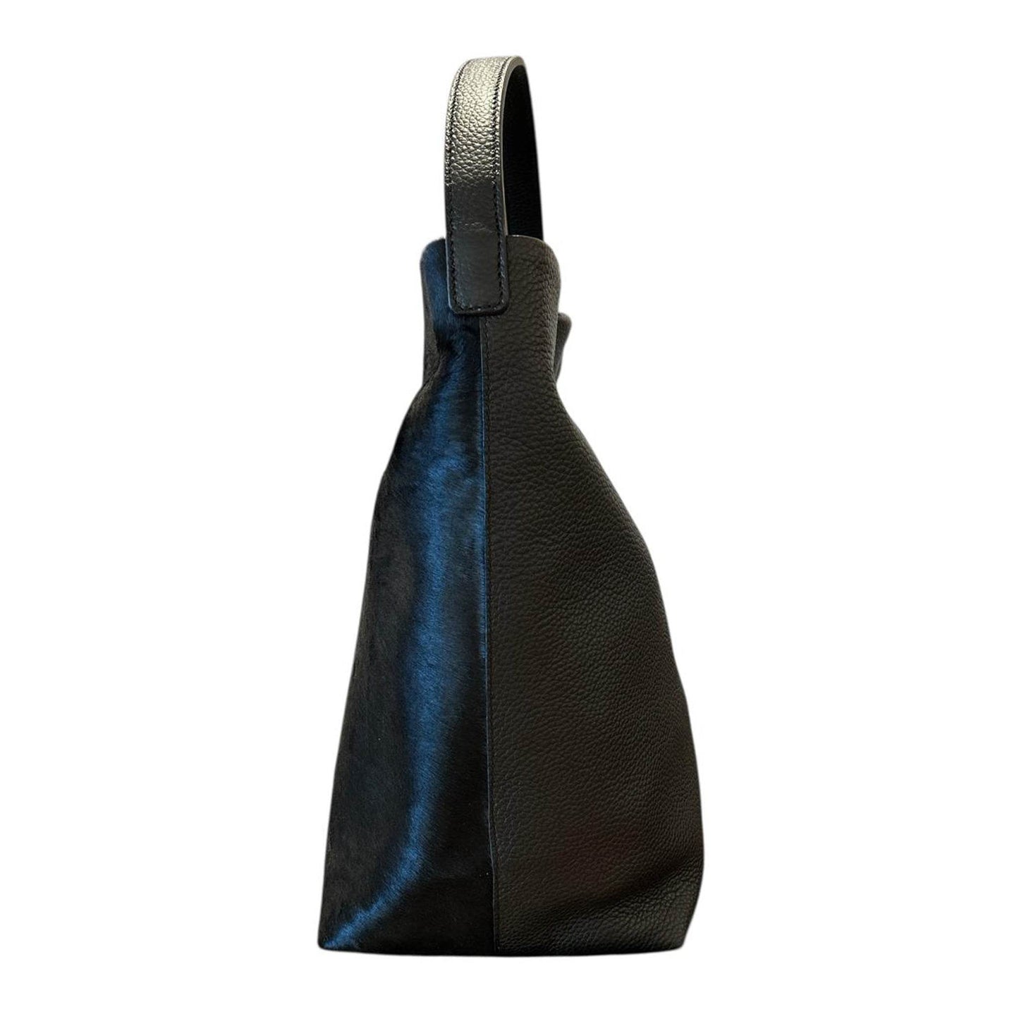 Side picture of Bucket Bag Pony hair Black sold at Aqualtawear