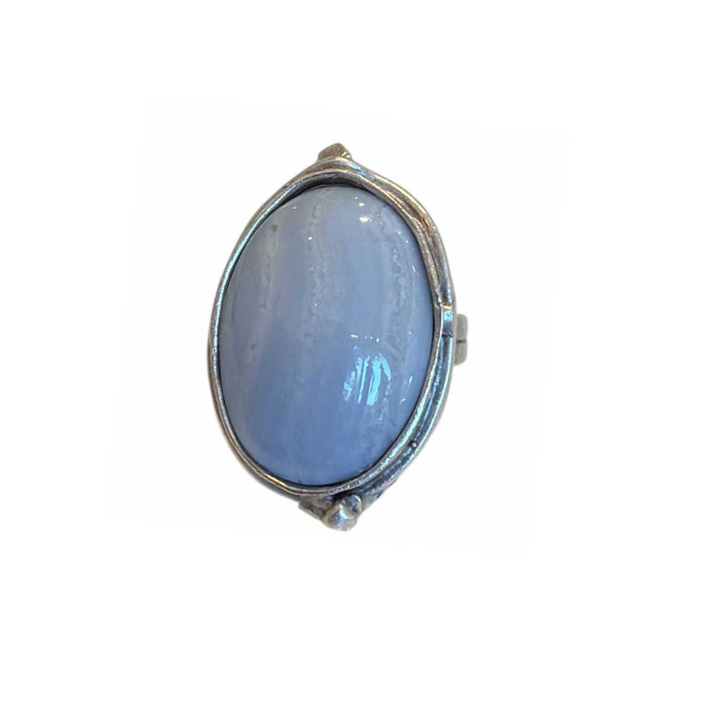 Chalcedony Stone Silver Ring Peggy Goodman sold at Aqualta 2