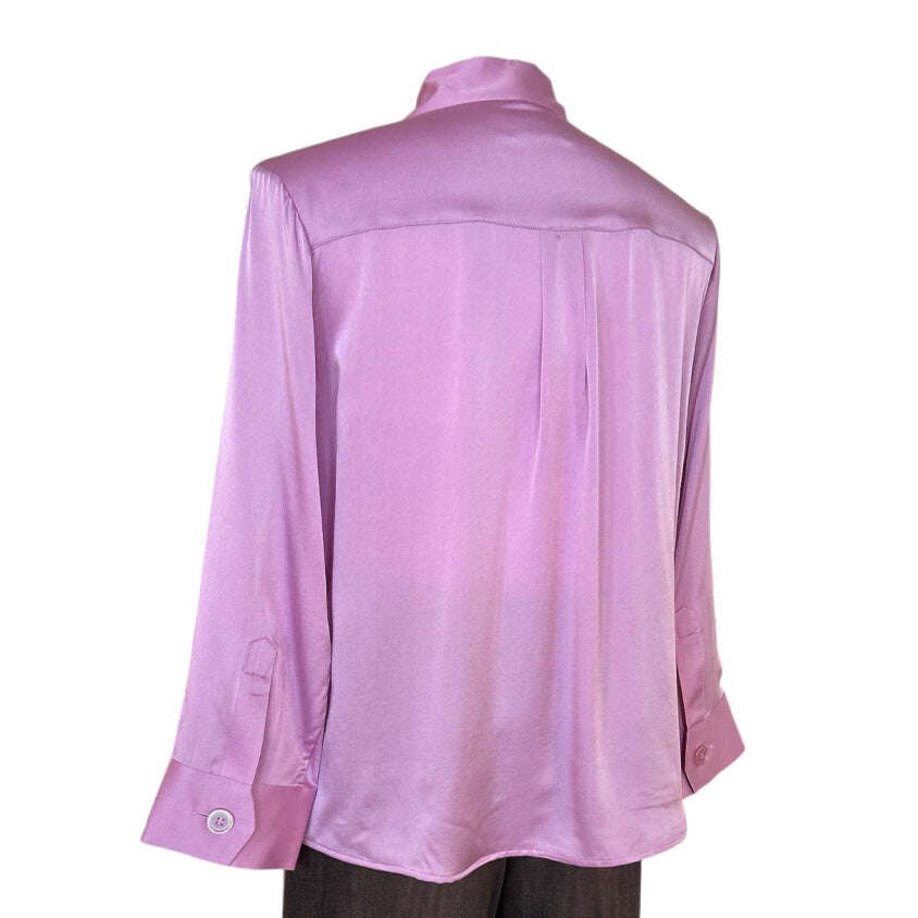 Back picture of our Collar Shirt Matt Silk Nepeta Pink Sand Sold At Aqualta
