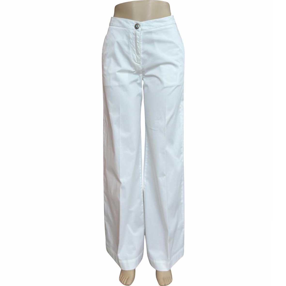 Flare Cotton Pants White Shaft Jean sold at Aqualta 4