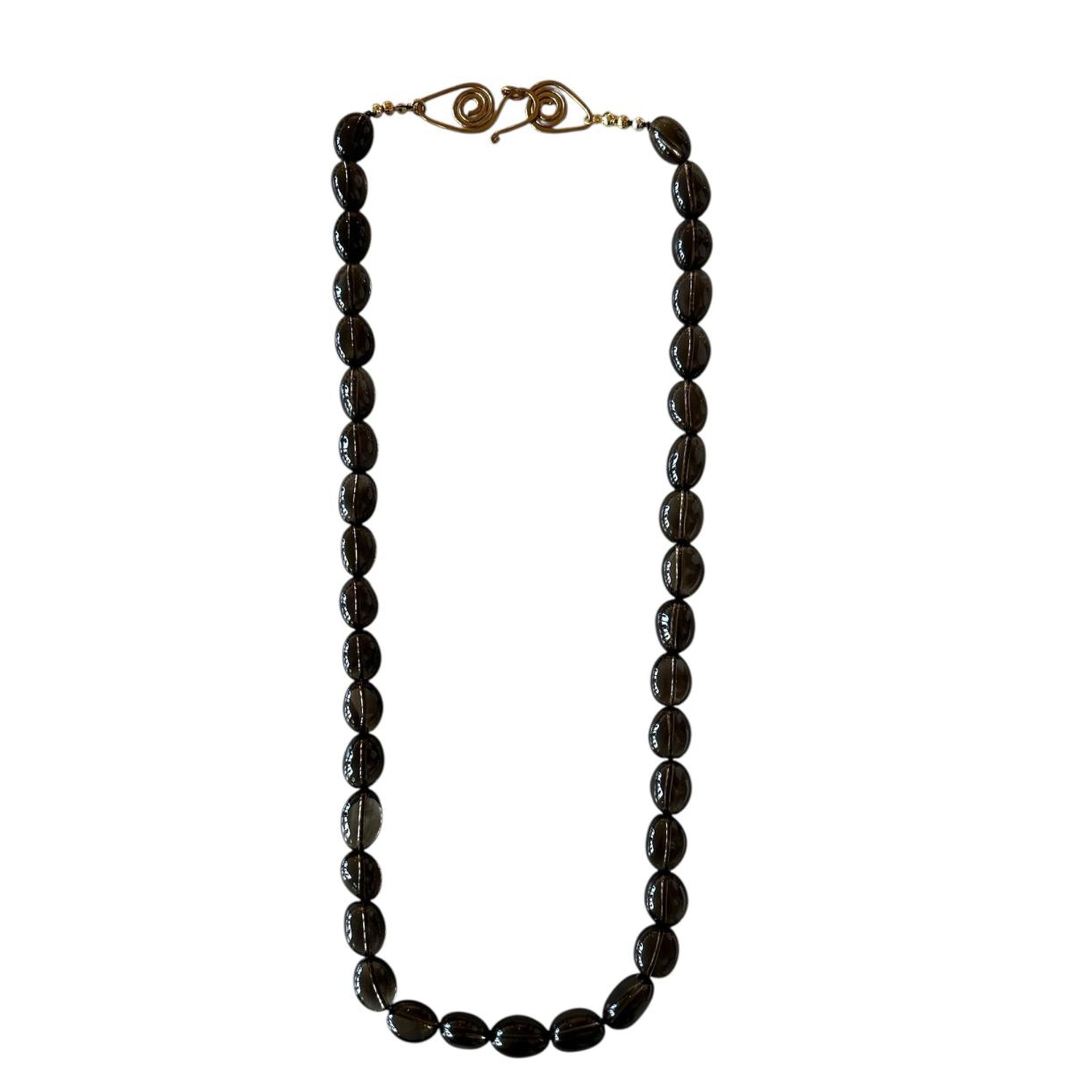 Long Smokey Quartz Nuggets Necklace Peggy Goodman Sold At Aqualta 3