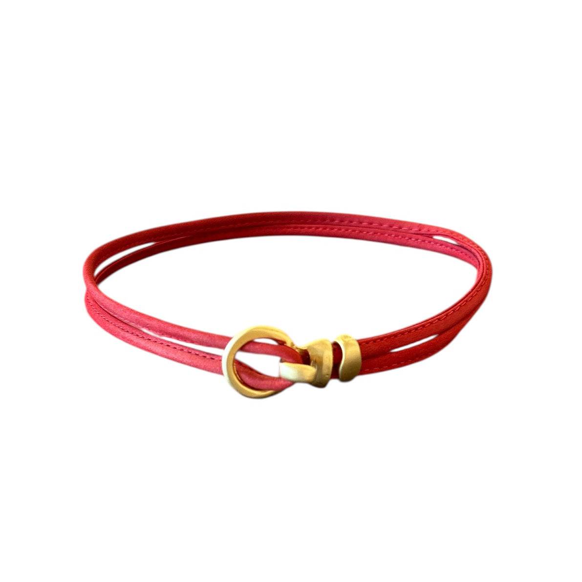Leather & Gold Necklace - AQUALTA