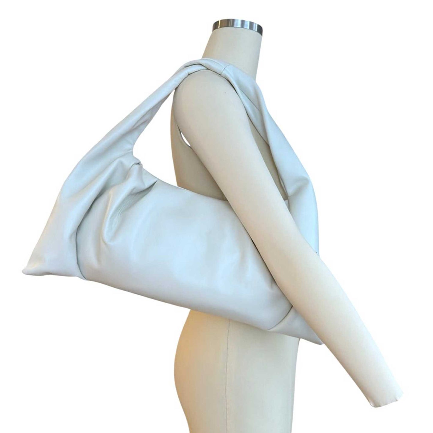 Soft White Midi Shoulder Bag Biagini sold at Aqualta 2