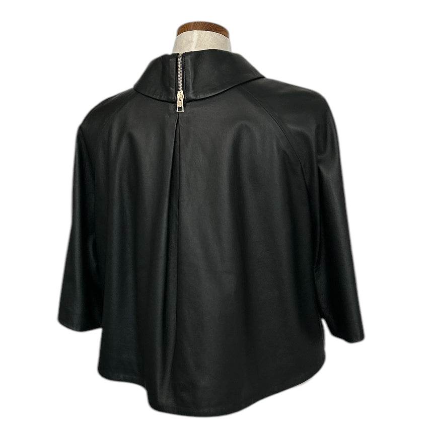 Leather Jacket Lido Black - AQUALTA