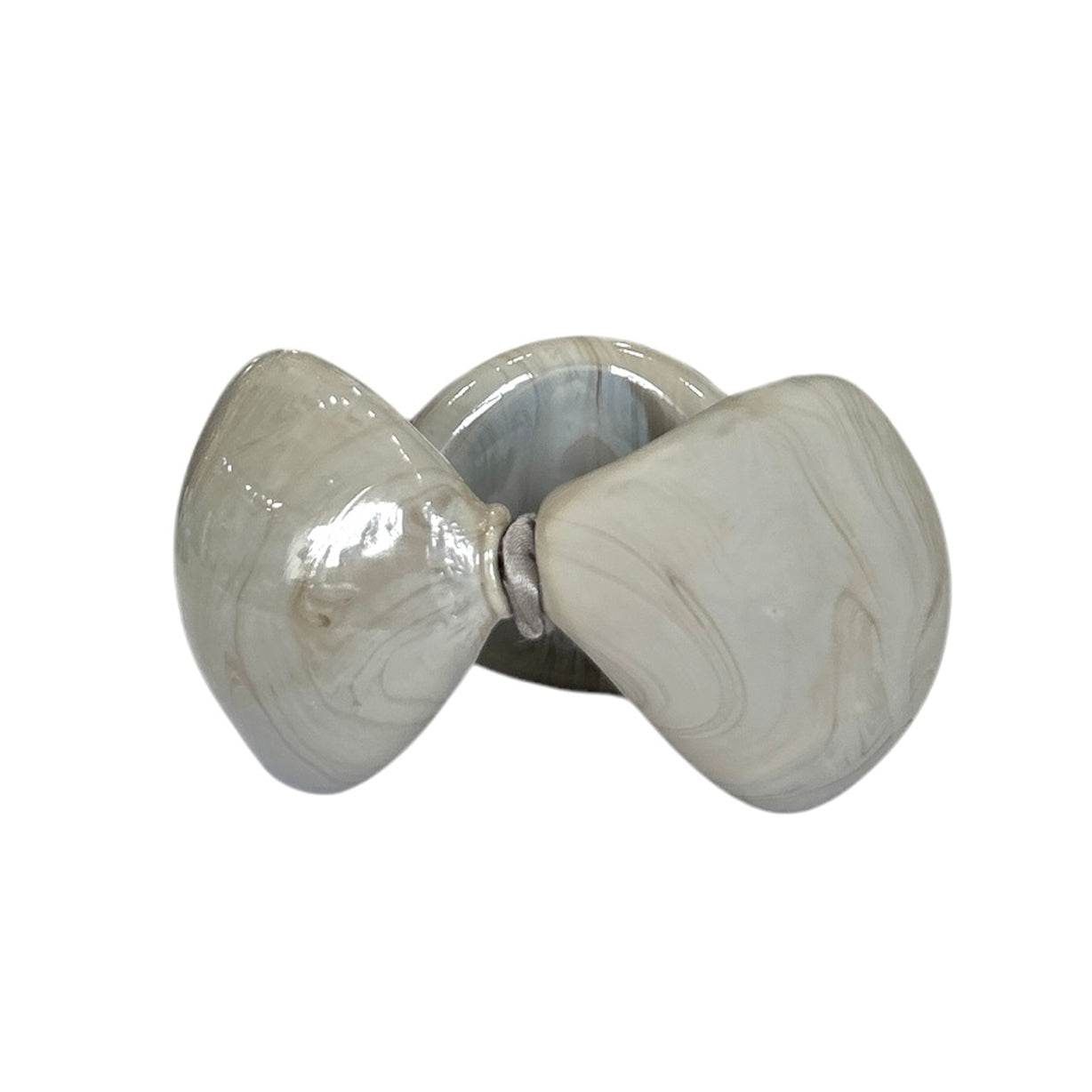 Murano Glass Bracelet Safiya Grey - AQUALTA