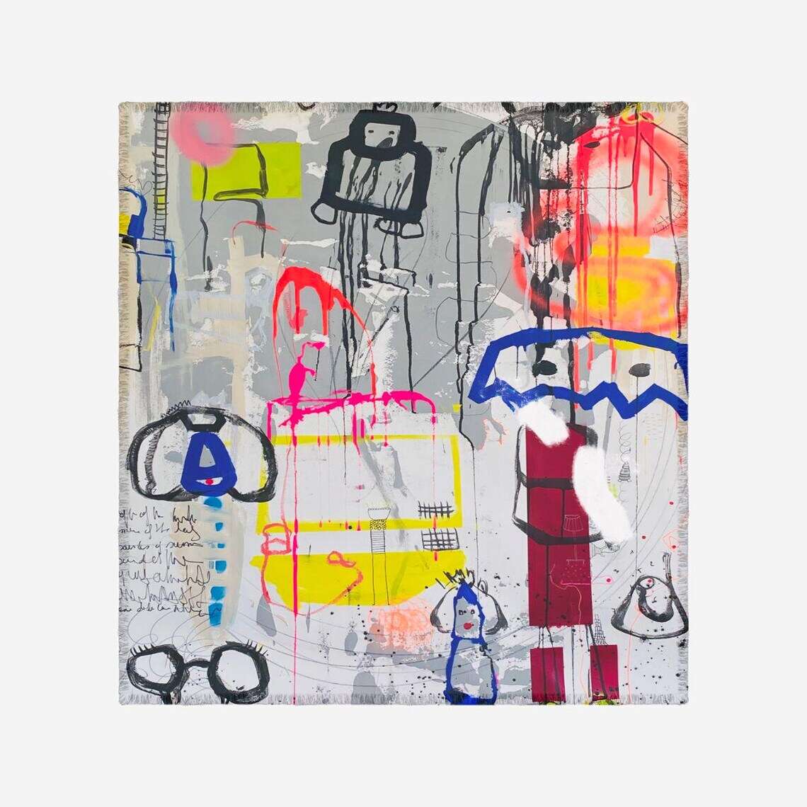 Silk Scarf Glorious Printed By Isabelle Gougenheim Sold At Aqualta