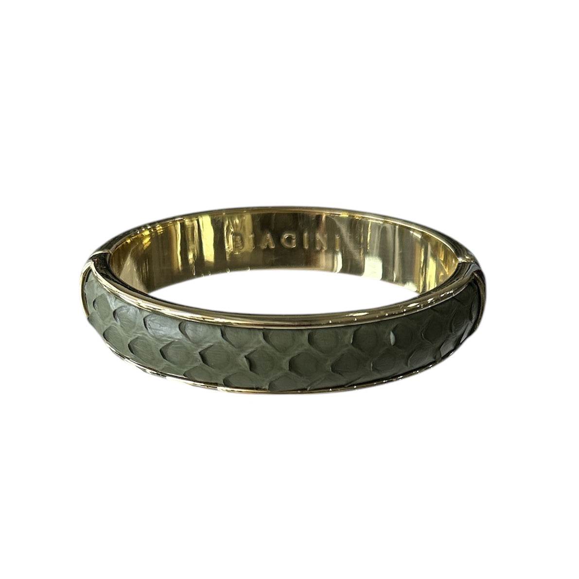 Python Leather Bangle - AQUALTA