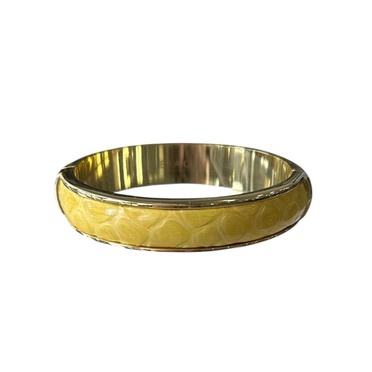 Python Leather Bangle - AQUALTA