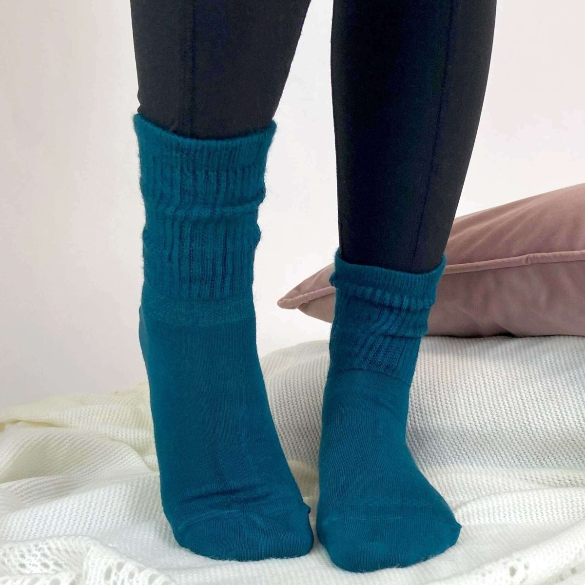 Teal Bamboo Socks - AQUALTA