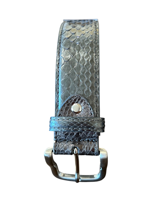 Metallic Grey Belt Python