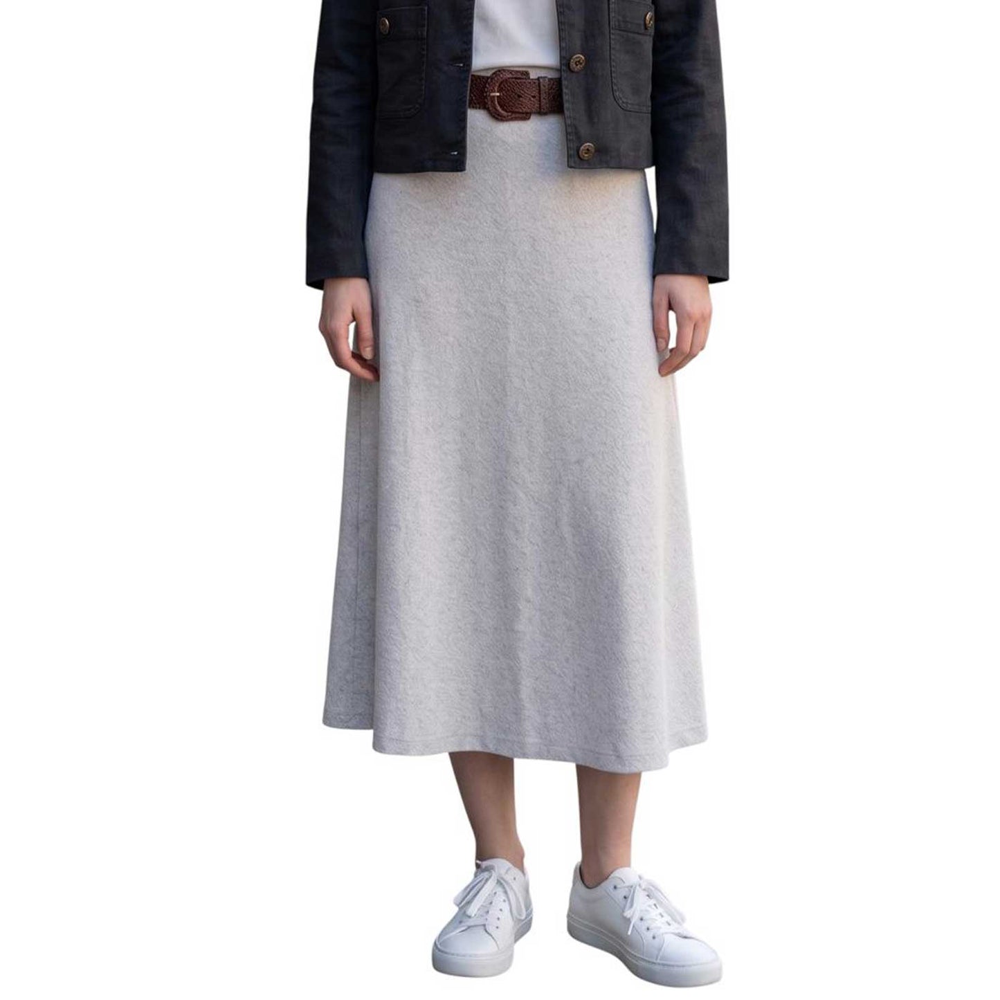 GoodMatch warm A-line maxi skirt with comfortable elastic waistband – Aqualta