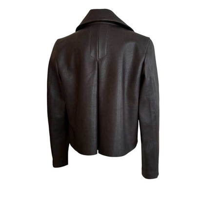 Aviator Leather Jacket Brown Suprema sold at Aqualta 3