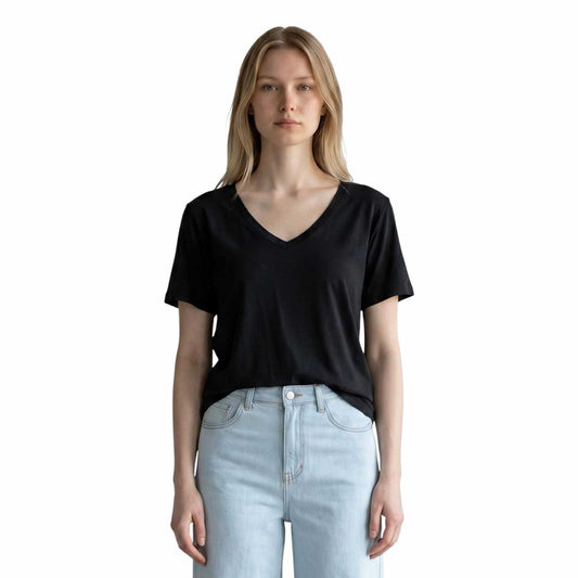 Baby V-neck cotton Tee Black Revel sold at Aqualta