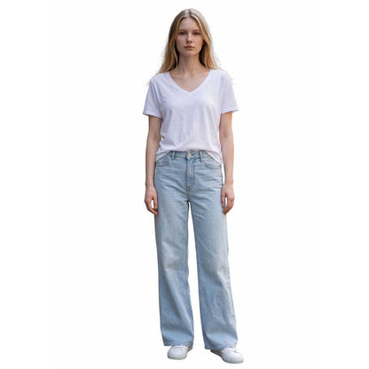 Baby V-neck cotton Tee White Revel sold at Aqualta 3