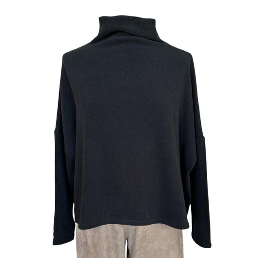 Basic Sweater Cowl Neck Black for women Neirami Sold at Aqualta