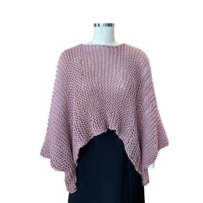 Front picture of our Sweater Batwing Crop top Rose Chiara Toffanin sold at Aqualta