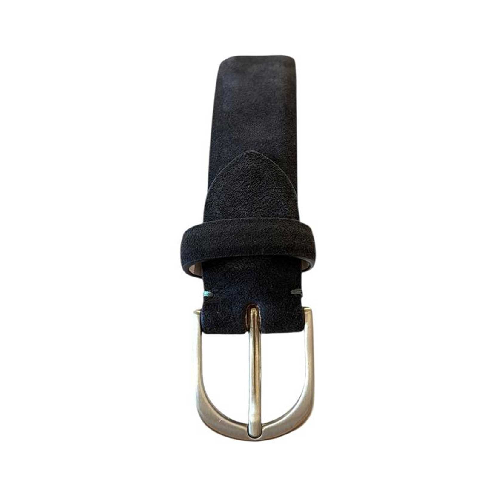 Belt Suede Square buckle Brown Biagini sold at Aqualta