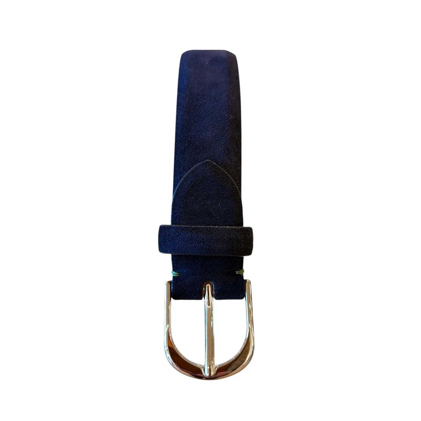 Belt Suede Square buckle Navy Biagini sold at Aqualta