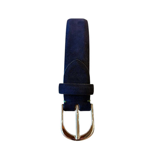 Belt Suede Square buckle Navy Biagini sold at Aqualta
