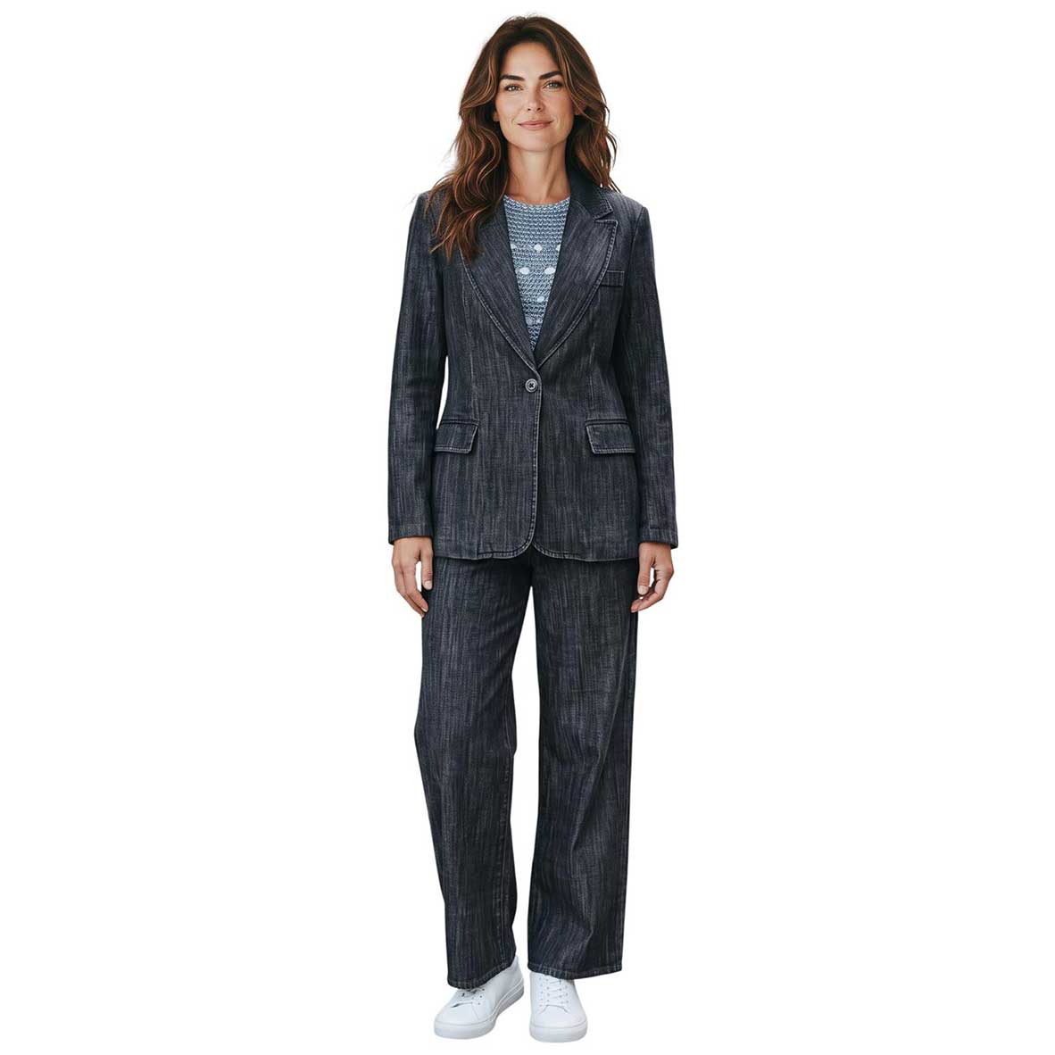 Black Denim Blazer Shaft Jean sold at Aqualta 2