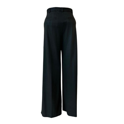 Back picture of Black Palazzo Pants for women Goodmatch sold at Aqualta