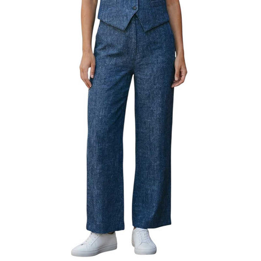 Cropped Jersey Pants Blue Oxford Goodmatch sold at Aqualta 4