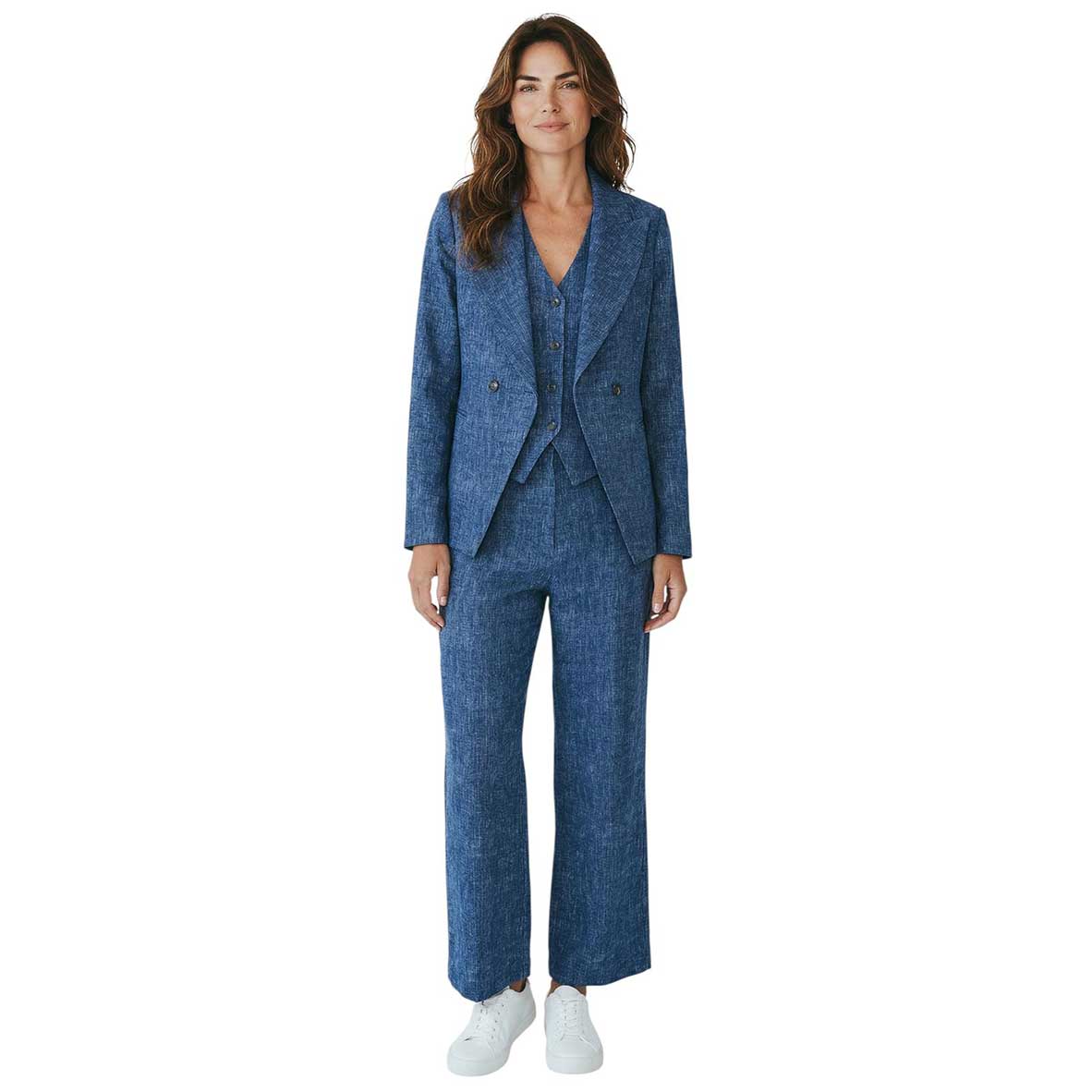 Cropped Jersey Pants Blue Oxford Goodmatch sold at Aqualta 3 5
