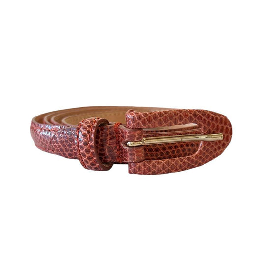 Our Gorgeous Bordeaux Belt Lizard leather Biagini Sold at Aqualtawear