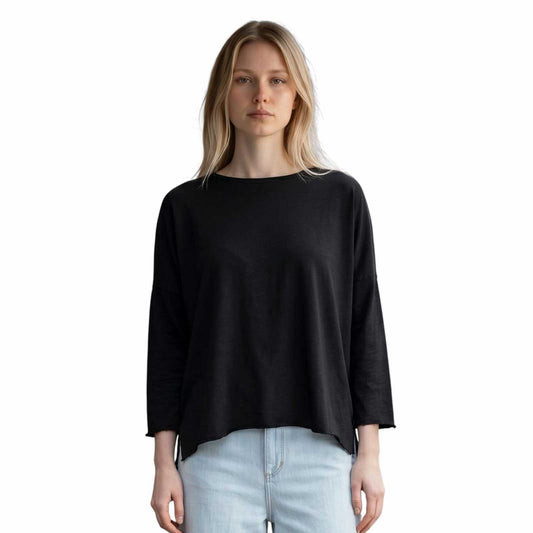 Boxy Elbow sleeve Vintage Black Revel sold at Aqualta