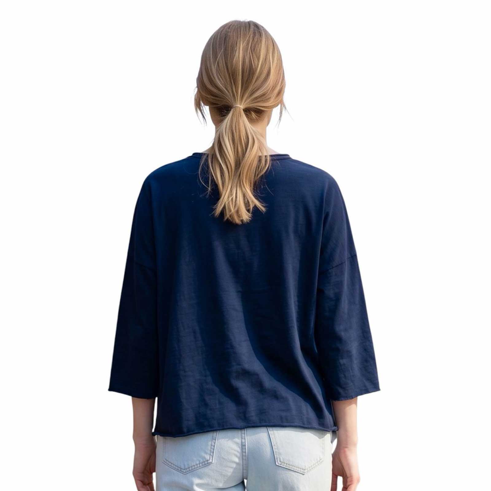 Boxy Elbow sleeve Vintage Navy Revel sold at Aqualta 2