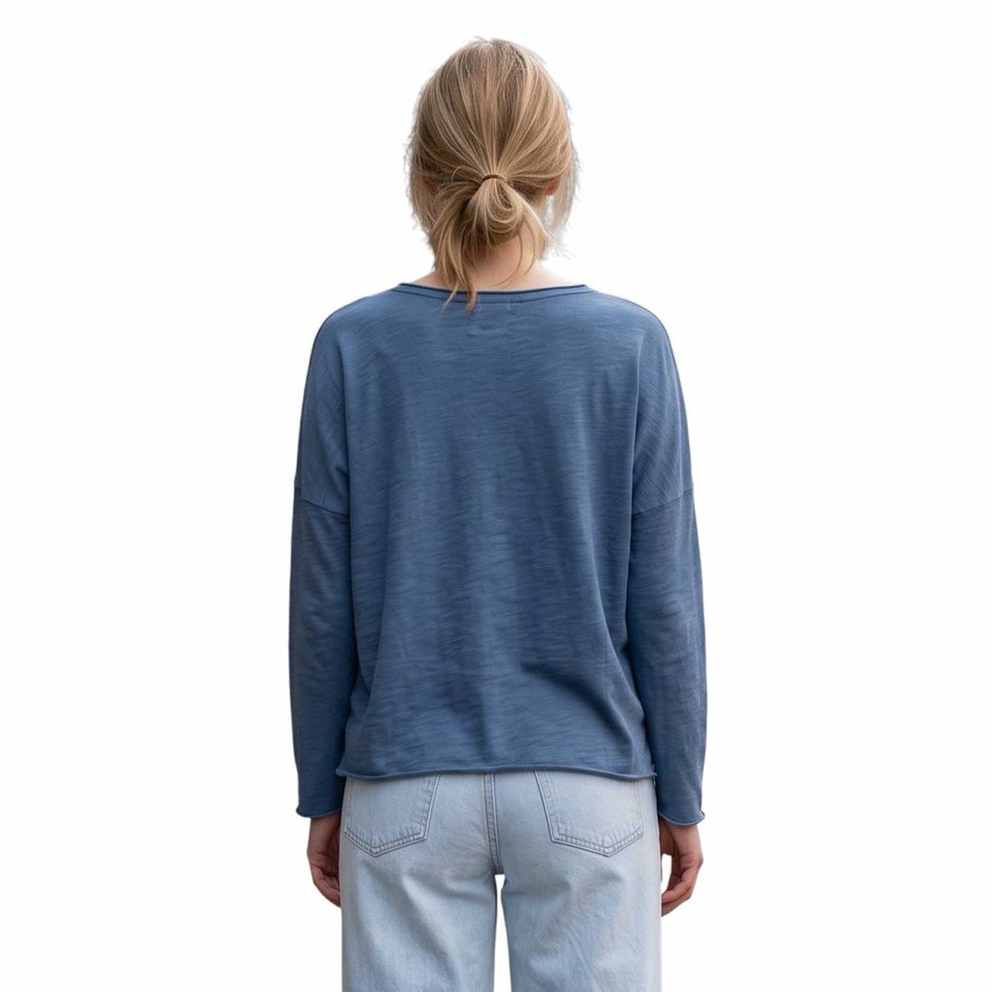 Boxy Elbow sleeve Vintage Sky Blue Revel sold at Aqualta 2