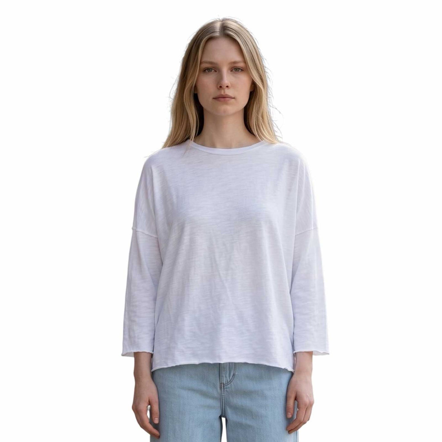 Boxy Elbow sleeve Vintage White Revel sold at Aqualta