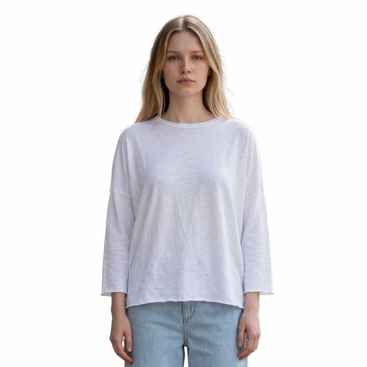 Boxy Elbow sleeve Vintage White Revel sold at Aqualta