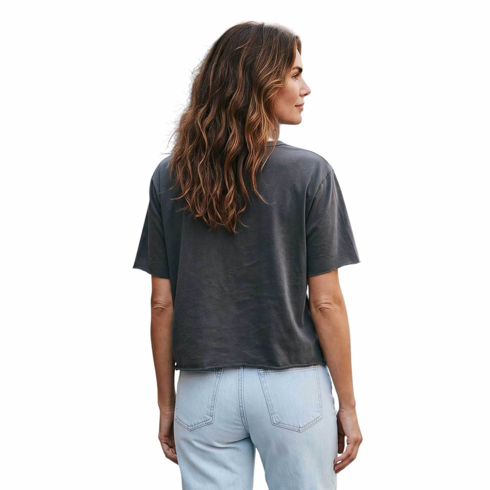 Boyfriend Tee boxy cut Vintage Charcoal Revel sold at Aqualta 2