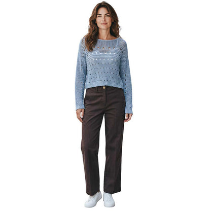 Brown Slight barrel jeans Shaft Jean sold at Aqualta 3