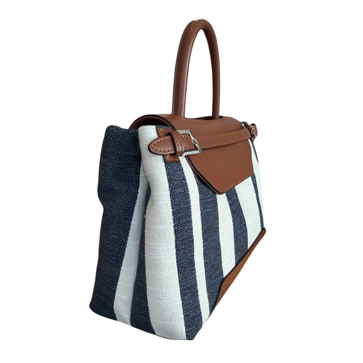 Canvas & Leather Satchel Biagini sold at Aqualta 3
