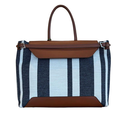 Canvas & Leather Travel Satchel Biagini sold at Aqualta