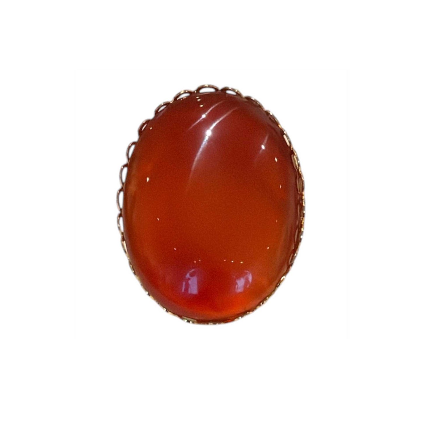 Carnelian Ring on gold vermeil Peggy Goodman sold at Aqualta 2
