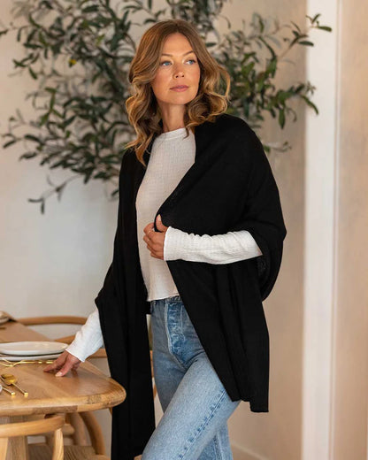 Cashmere Travel Wrap black