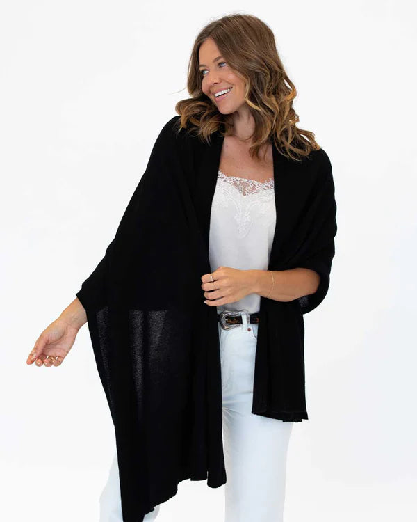 Cashmere Travel Wrap black