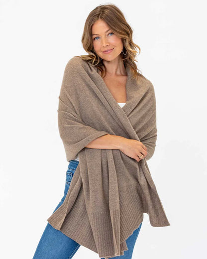 Cashmere Travel Wrap Taupe