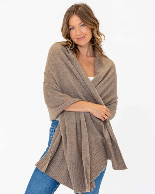 Cashmere Travel Wrap Taupe