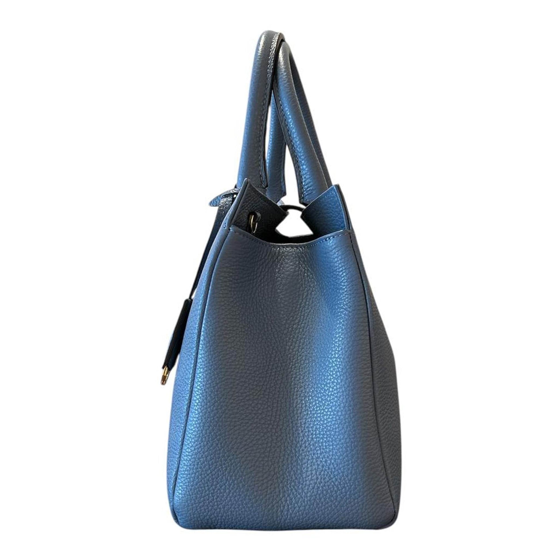Side picture of our Classic Satchel Bag light Blue sold at Aqualtawear
