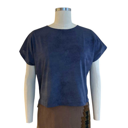 Cotton Tee boxy cut Blue Goodmatch sold at Aqualta 2