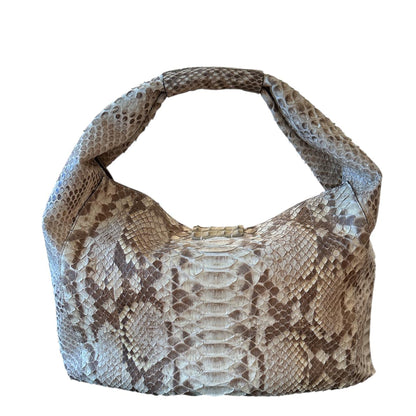 Back picture of Cream Shoulder Bag Legend Python Biagini For women sold at Aqualta