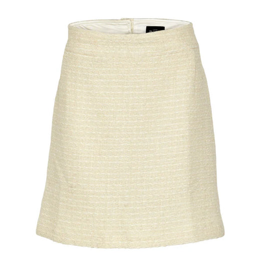 Cream Tweed Short Skirt Sand sold at Aqualta